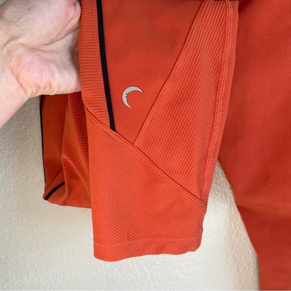 Zyia Burnt Orange Ribbed Premium Leggings 7/8 Length Plus Size 14-16 - Picture 6 of 12